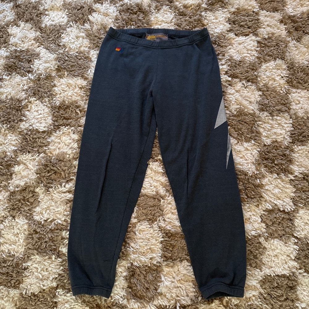 Aviator Nation Bolt Sweatpants in Charcoal
